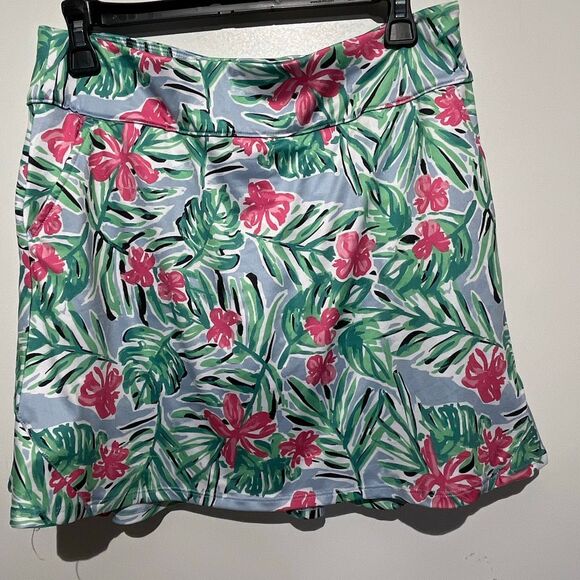 Coral Bay Women's Multicolor Tropical Built-In Shorts Golf Mini Skort Size PS - Picture 1 of 9